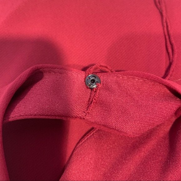 LONDON TIMES Sheer Sleeveless Dress Cranberry Size 4 - Picture 12 of 13